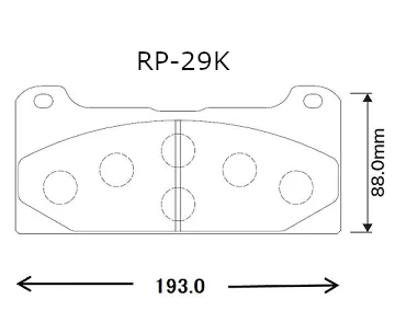 ラフタークレーンディスクパッド２枚入りRP-29K